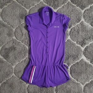 adidas Performance Purple Retro Romper Small